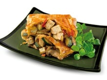 Feuilletés de légumes et Tofou aux herbes