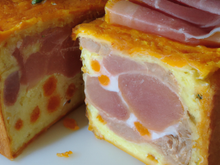 Cake au jambon et mimolette