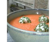 Gaspacho au chèvre