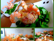 Cocktail de crevettes aux pommes et au cognac