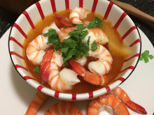 Soupe Thaï aux crevettes