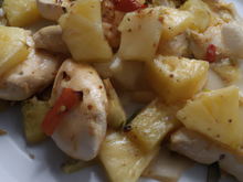 Poulet pommes ananas