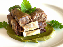 Agneau de Pauillac mariné en feuille de brick