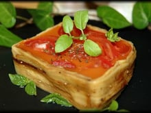 Terrine de tomates fraîches et aubergines