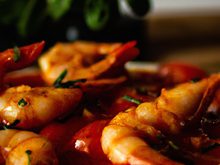 Gambas à la sauce tomate