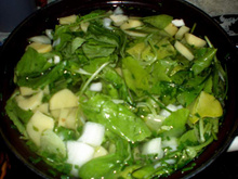 Potage aux feuilles de radis