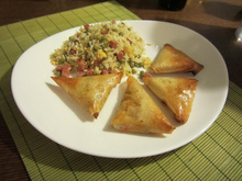 Samoussas au poisson et Chorizo