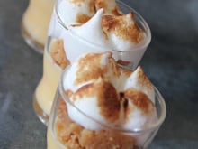 Tarte au citron meringuée en verrine