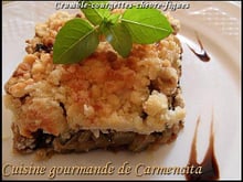 Crumble courgettes, chèvre, figues