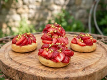 Mini gâteaux aux fraises