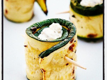 Roulé de courgette et Chavroux