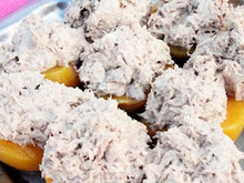 Sucré salé de thon aux pêches