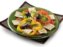 Carpaccio estival de tomates et Tofou aux herbes