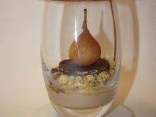 Poire Belle-Hélène en verrine revisitée