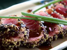 Jumeau de thon au sésame et marinade de shitaké