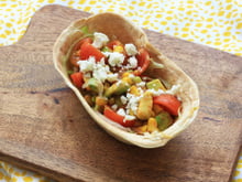 Tacos veggie avocat et tomates