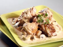 Fricassée de volaille de Bresse à la crème