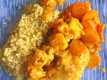 Lotte au safran et quinoa