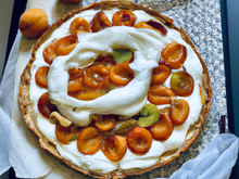 Tarte aux abricots et sa crème au nougat