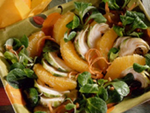 Salade de mâche aux clémentines