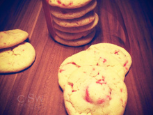 Cookies aux pralines roses