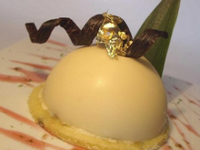 Sensation d'un tiramisu, ananas, passion, cacaotines coco et vanille