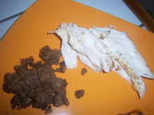 Poulet farci au foie gras marrons et spéculos