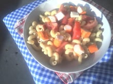 Salade de pâtes au surimi