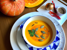 Soupe de potiron au cumin
