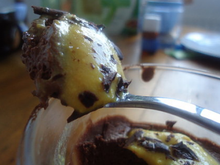 Crémeux au chocolat et safran