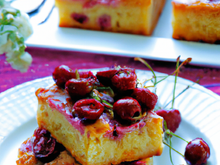 Gâteau de riz aux cerises
