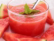 Gaspacho de pastèques et fraises