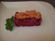 Taboulé de quiona au saumon fumée