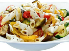 Pâtes aux légumes grillés