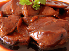 Museau de porc au vin rouge