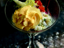 Tartare de bar et Juliette en paysanne