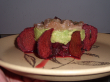 Tartare de betteraves au pamplemousse rose