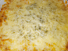 Gratin de spaghettis aux 4 fromages