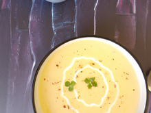 Velouté de pommes de terre à l'orientale