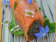 Cannelloni de saumon et lentilles vertes du Puy