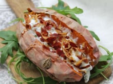 Patates douces farcies au four