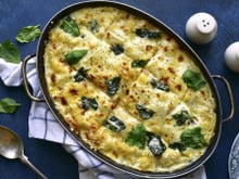Lasagne au pesto, ricotta et épinard