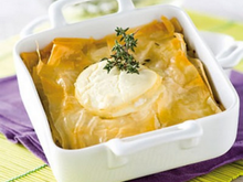 Beleck d'agneau aux courgettes et chèvre frais maison