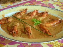 Gambas au Martini