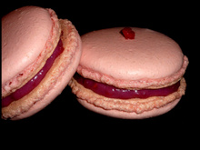 Macarons aux framboises