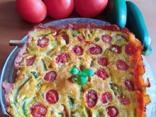 Cake aux courgettes, tomates et gruyère