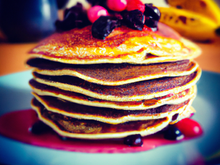 Pancakes aux fruits rouges !