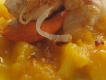 Noix de Saint Jacques sur lit de mangue