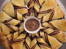 Pizza étoile au Nutella