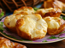 Muffins au jambon, cœur de vache qui rit !